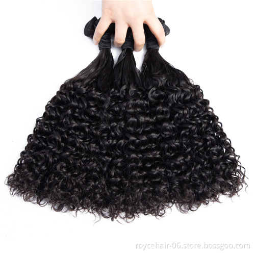 Best Human Hair Weave Bundles Deals New Royce Fumi Ocean Wave Curly Cuticle Aligned Mink Hair